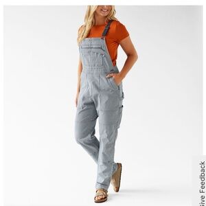 Duluth Trading Co Blue Overalls Relaxed Fit Full Length NWT